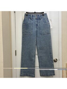 Unpublished Jean Company Sample Jeans In Blue 30” X 31.5” Rise 11”